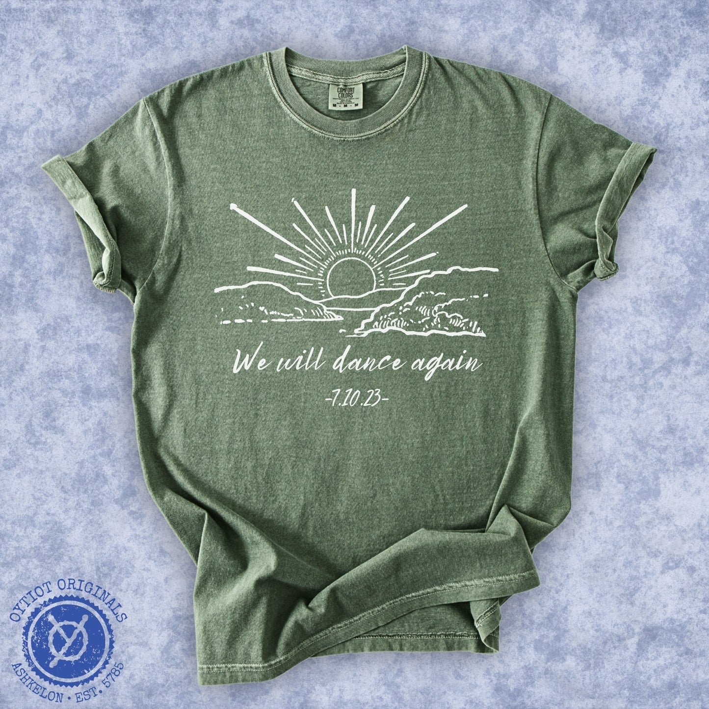 We Will Dance Again | October 7 Washed T-shirt - Oytiot